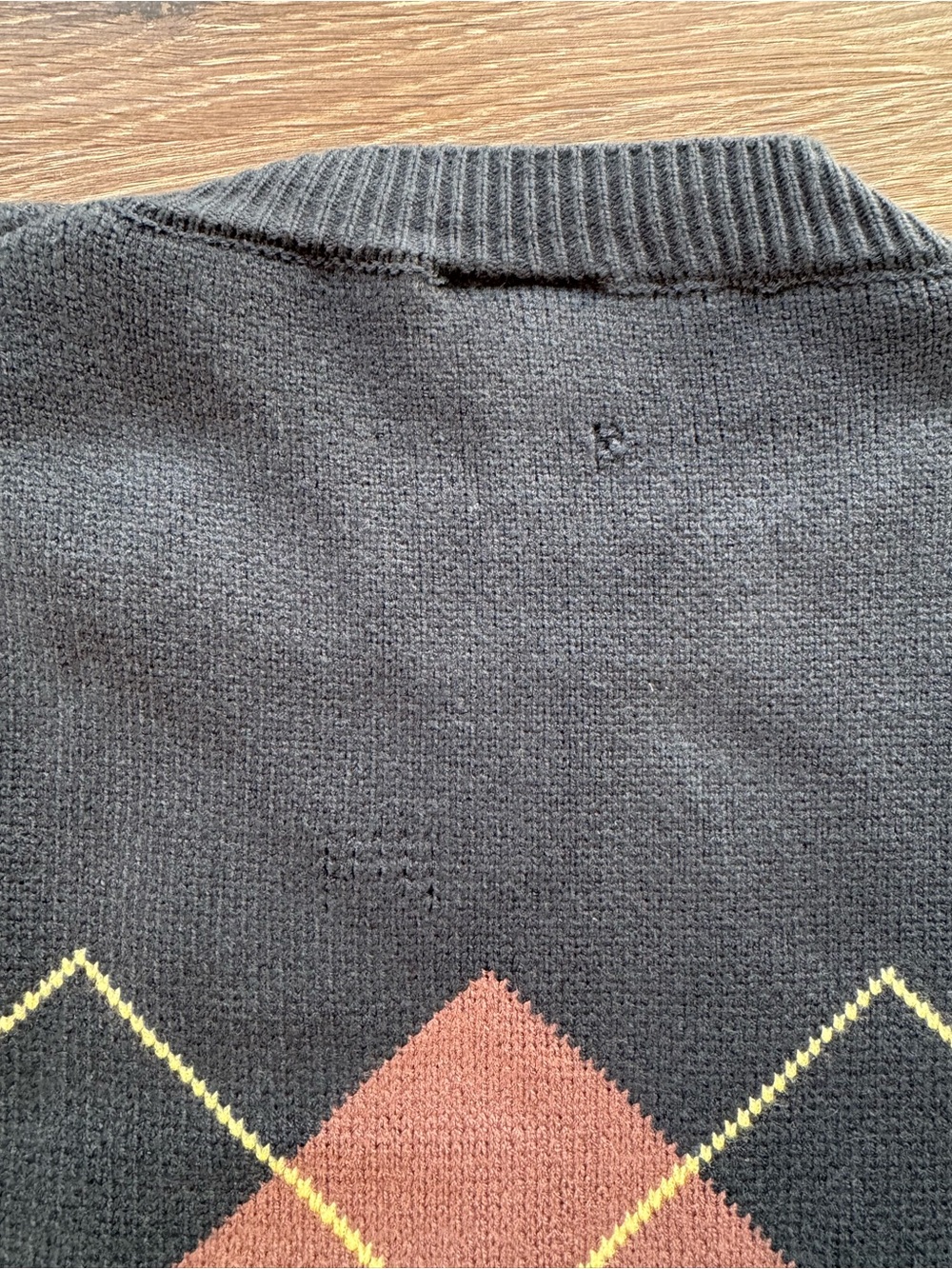 Taylor Swift Navy Argyle Crewneck Sweater - Picture 6 of 6